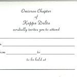 Inside Message, General Invitation, Font #2, Kappa Delta
