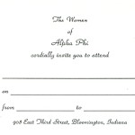 Alpha Phi General Invitation - Font #2