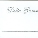 Place Card, Silver Thermography, Font #8