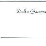 Place Card, Black,Thermography, Font #2