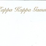 Place Card, Gold Thermography, Font #9