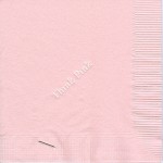 Zeta Tau Alpha Napkin, Pink, White Foil, Font Garamond
