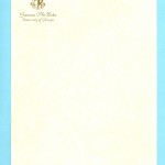 Personal Stationery, Gold Thermography, Gamma Phi Beta Crest, Font #