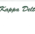 Name Tag, Kappa Delta, Green ink, Font #18