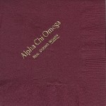 Alpha Chi Omega Napkin Gold Foil, Real Strong Women, color discontinued, 