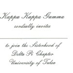 Inside Message, font #5, Kappa Kappa Gamma, any wording and font you desire