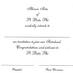 Pi Beta Phi Invitation - Bid Day Invitation Card - Font #8