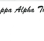 Name Tag, Kappa Alpha Theta, Black Ink, Font #18