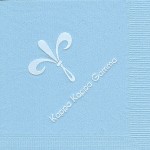 Napkins, color discontinued, White Foil fleur de lis, font special, Kappa kappa Gamma