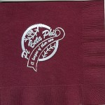 Napkin, color discontinued, White Foil, Pi Beta Phi League of Their Own