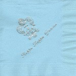Napkin, color discontinued Silver Foil Crest, Font PA, Kappa Kappa Gamma