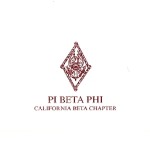 Pi Beta Phi note card, wine thermography (raised print) Font #50