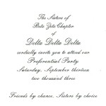 Inside Message, Preference Party Invite Card Font #5